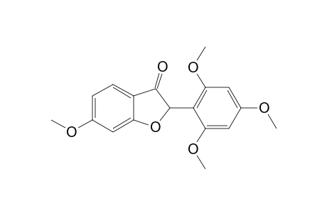 6-METHOXY-2-(2,4,6-TRIMETHOXYPHENYL)-BENZOFURAN-3(2H)-ONE;ISOMER-#1