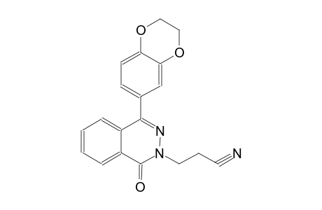 3-(4-(2,3-dihydro-1,4-benzodioxin-6-yl)-1-oxo-2(1H)-phthalazinyl)propanenitrile