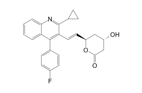 (4S,6R)-6-[(E)-2-[2-cyclopropyl-4-(4-fluorophenyl)-3-quinolinyl]ethenyl]-4-hydroxy-2-oxanone