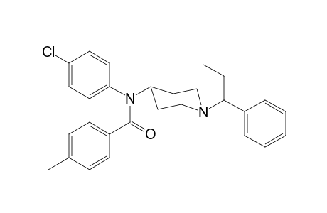 N-4-Chlorophenyl-N-[1-(1-phenylpropyl)piperidin-4-yl]-4-methylbenzamide