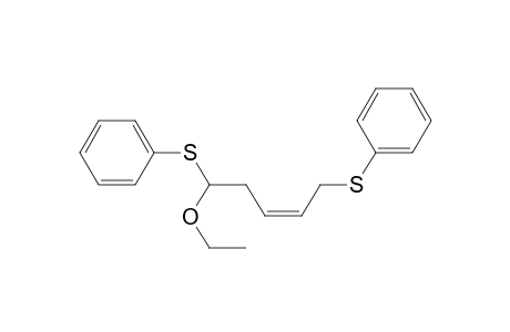 1,5-bis(phenylthio)-1-ethoxypent-3-ene