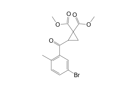 Dimethyl 2-(2-methyl-5-bromobenzoyl)cyclopropane-1,1-dicarboxylate