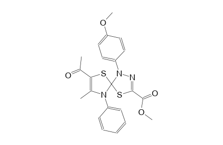 4,6-dithia-1,2,9-triazaspiro[4.4]nona-2,7-diene-3-carboxylic acid,7-acetyl-1-(4-methoxyphenyl)-8-methyl-9-phenyl-, methyl ester