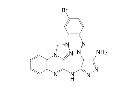 N3-([1,2,4]triazolo[4,3-a]quinoxalin-4-yl)-4-((4-bromophenyl)diazenyl)-4H-pyrazole-3,5-diamine