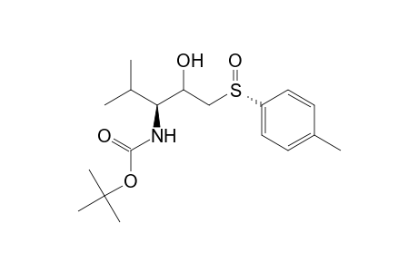 (2S,3S,RS) and (2R,3S,RS)-N-(tert-Butoxycarbonyl)-3-amino-4-methyl-1-(p-tolylsulfinyl)-2-pentanol