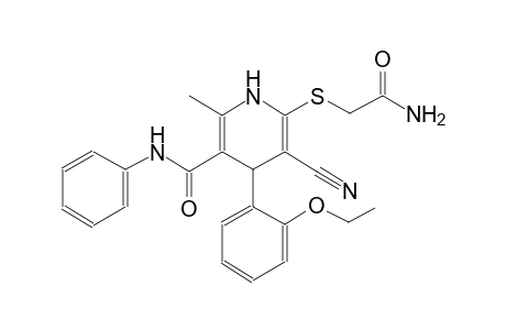 3-pyridinecarboxamide, 6-[(2-amino-2-oxoethyl)thio]-5-cyano-4-(2-ethoxyphenyl)-1,4-dihydro-2-methyl-N-phenyl-
