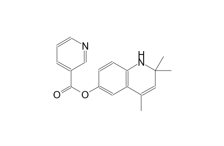 3-pyridinecarboxylic acid, 1,2-dihydro-2,2,4-trimethyl-6-quinolinyl ester