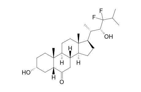 (22R)-23,23-Difluoro-3-.alpha.,22-dihydroxy-24,24-dimethyl-5.beta.-cholane-6-one