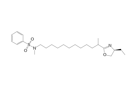(S)-4-Ethyl-2-[1-methyl-11-(N-methyl-N-phenylsulfonylamino)undecyl]-4,5-dihydrooxazoline