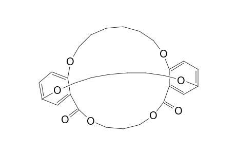 2,15-(Epoxyhexanoxy)-17H,19H,23H-dibenzo[b,k][1,5,9,13]tetraoxacyclo nonadecin-17,23-dione, 6,7,8,9,10,11,20,21-octahydro-
