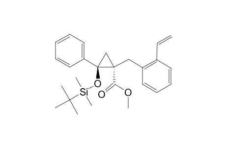 METHYL-2-(TERT.-BUTYLDIMETHYLSILOXY)-2-PHENYL-1-(2-VINYLBENZYL)-CYCLOPROPANECARBOXYLATE