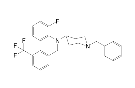 1-Benzyl-N-(2-fluorophenyl)-N-([3-(trifluoromethyl)phenyl]methyl)piperidin-4-amine