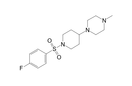 1-[1-(4-fluorophenyl)sulfonyl-4-piperidyl]-4-methyl-piperazine
