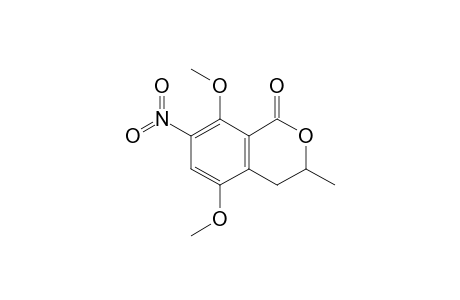 3,4-Dihydro-5,8-dimethoxy-3-methyl-7-nitroisocoumarin