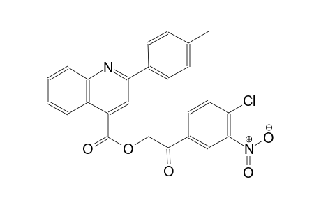 4-quinolinecarboxylic acid, 2-(4-methylphenyl)-, 2-(4-chloro-3-nitrophenyl)-2-oxoethyl ester