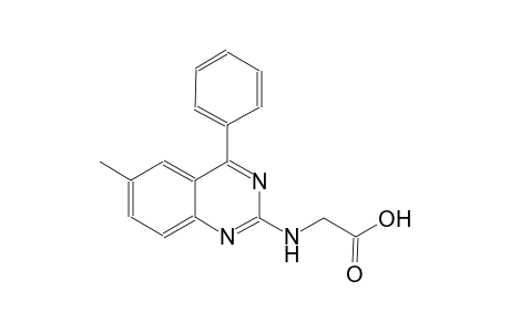 [(6-methyl-4-phenyl-2-quinazolinyl)amino]acetic acid