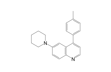 4-(4-Methylphenyl)-6-piperidin-1-ylquinoline