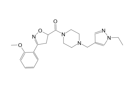 piperazine, 1-[[4,5-dihydro-3-(2-methoxyphenyl)-5-isoxazolyl]carbonyl]-4-[(1-ethyl-1H-pyrazol-4-yl)methyl]-