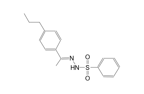 N'-[(E)-1-(4-propylphenyl)ethylidene]benzenesulfonohydrazide