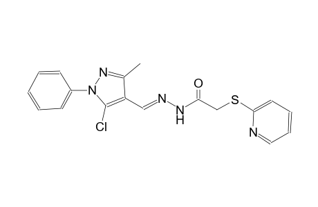 N'-[(E)-(5-chloro-3-methyl-1-phenyl-1H-pyrazol-4-yl)methylidene]-2-(2-pyridinylsulfanyl)acetohydrazide
