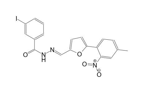 3-iodo-N'-{(E)-[5-(4-methyl-2-nitrophenyl)-2-furyl]methylidene}benzohydrazide