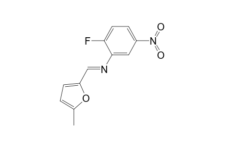 2-Fluoro-N-[(E)-(5-methyl-2-furyl)methylidene]-5-nitroaniline