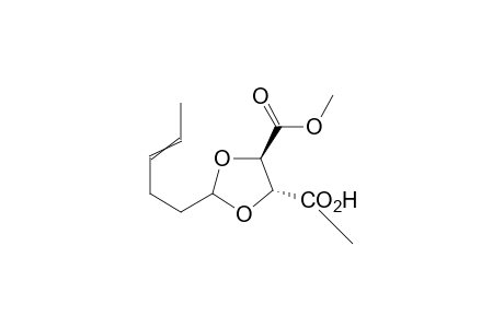 trans-4-Hexenal-((2R,3R)-tartaricacid-dimethylester-acetal)