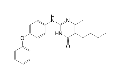 5-isopentyl-6-methyl-2-(4-phenoxyanilino)-4(3H)-pyrimidinone