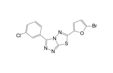 6-(5-bromo-2-furyl)-3-(3-chlorophenyl)[1,2,4]triazolo[3,4-b][1,3,4]thiadiazole