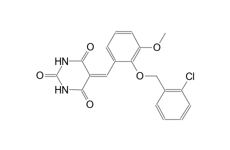 5-{2-[(2-chlorobenzyl)oxy]-3-methoxybenzylidene}-2,4,6(1H,3H,5H)-pyrimidinetrione