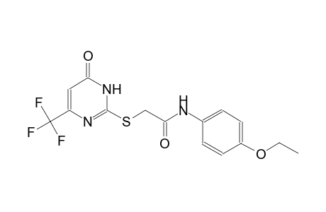 acetamide, 2-[[1,6-dihydro-6-oxo-4-(trifluoromethyl)-2-pyrimidinyl]thio]-N-(4-ethoxyphenyl)-