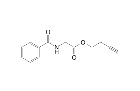 2-Benzamidoacetic acid but-3-ynyl ester