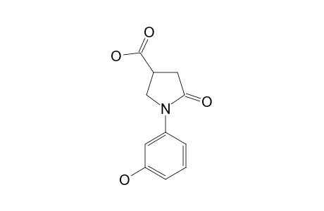 1-(m-HYDROXYPHENYL)-5-OXO-3-PYRROLIDINECARBOXYLIC ACID