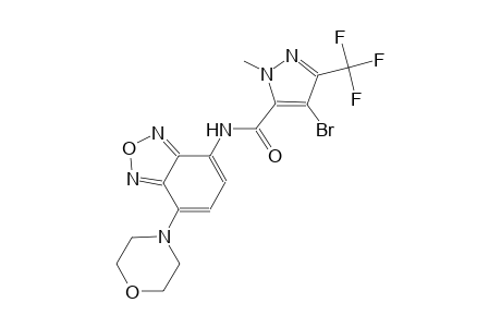 4-bromo-1-methyl-N-[7-(4-morpholinyl)-2,1,3-benzoxadiazol-4-yl]-3-(trifluoromethyl)-1H-pyrazole-5-carboxamide