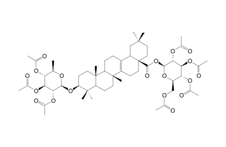 PYROCINCHOLIC-ACID-HEPTAACETOXY-3-BETA-O-BETA-6-DEOXY-D-GLUCOPYRANOSIDE-28-O-BETA-D-GLUCOPYRANOSIDE