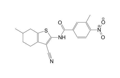 N-(3-cyano-6-methyl-4,5,6,7-tetrahydro-1-benzothien-2-yl)-3-methyl-4-nitrobenzamide