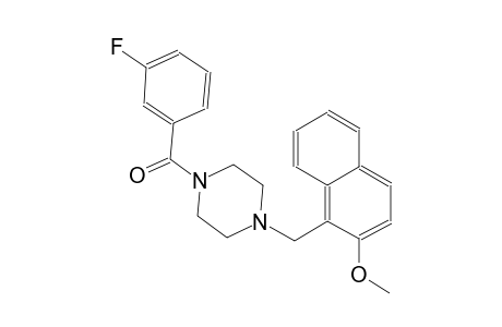 1-(3-fluorobenzoyl)-4-[(2-methoxy-1-naphthyl)methyl]piperazine