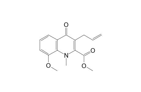 8-Methoxy-1-methyl-3-allyl-2-methoxycarbonyl-quinoline-4-one