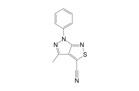 4-Methyl-6-phenyl-6H-pyrazolo[3,4-c]isothiazole-3-carbonitrile