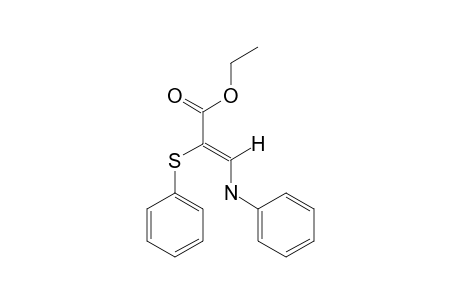 ETHYL-(Z)-3-PHENYLAMINO-2-PHENYLSULFANYLPROPENOATE