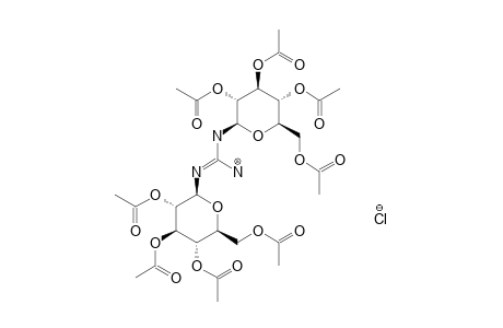 N,N'-BIS-(2,3,4,6-TETRA-O-ACETYL-BETA-D-GLUCOPYRANOSYL)-GUANIDINIUM-CHLORIDE