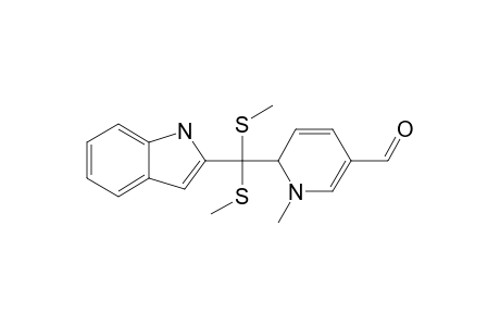 6-(2-INDOLYL-[BIS-(METHYLTHIO)]-METHYL)-1-METHYL-1,6-DIHYDROPYRIDINE-3-CARBALDEHYDE