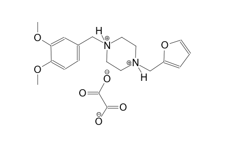 1-(3,4-dimethoxybenzyl)-4-(2-furylmethyl)piperazinediium oxalate