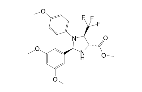 Methyl 2-(3,5-dimethoxyphenyl)-1-(4-methoxyphenyl)-5-(trifluoromethyl)imidazolidine-4-carboxylate