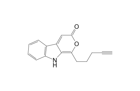 Pyrano[3,4-b]indol-3(9H)-one, 1-(4-pentynyl)-