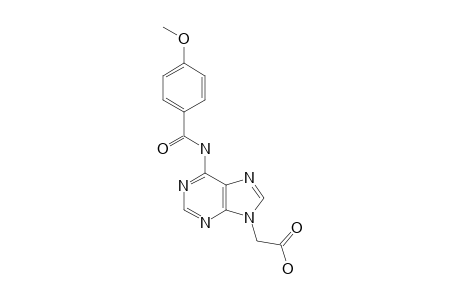 6-[(4-METHOXYBENZOYL)-AMINO]-9H-PURIN-9-YL]-ACETIC-ACID