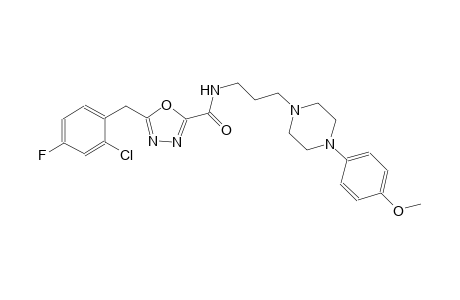 1,3,4-oxadiazole-2-carboxamide, 5-[(2-chloro-4-fluorophenyl)methyl]-N-[3-[4-(4-methoxyphenyl)-1-piperazinyl]propyl]-