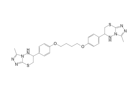 1,4-Bis{4-(3-methyl-6,7-dihydro-5H-[1,2,4]triazolo[3,4-b][1,3,4]thiadiazine-6-yl)phenoxy}butane