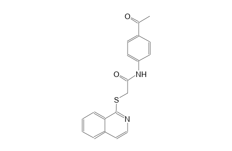 acetamide, N-(4-acetylphenyl)-2-(1-isoquinolinylthio)-