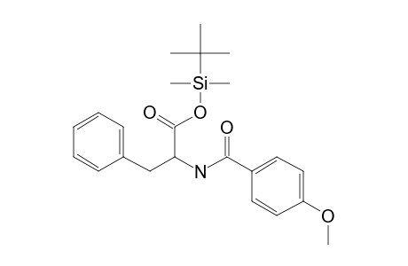 N-(4-Methoxybenzoyl)phenylalanine, tert-butyldimethylsilyl ester